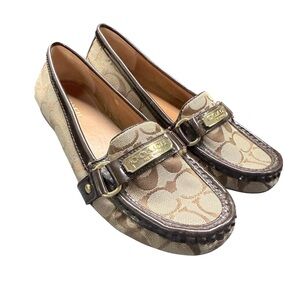 Coach Tan and Brown Loafers